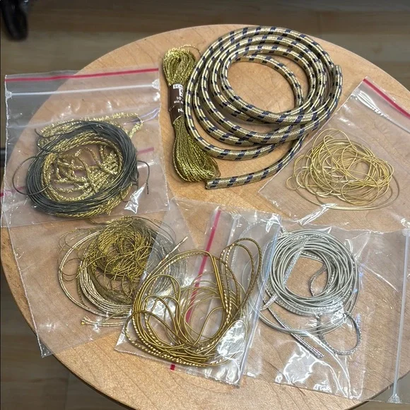 antique and vintage gold silver craft thread lot - Picture 1 of 2